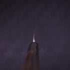 Yanagiba White Steel #1 Damast Rosenholz Griff 330mm-[Musashi]-[Japan-Küchenmesser]
