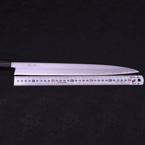 Yanagiba White Steel #1 Damast Rosenholz Griff 330mm-[Musashi]-[Japan-Küchenmesser]