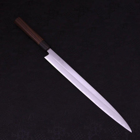 Yanagiba White Steel #1 Damast Rosenholz Griff 330mm-[Musashi]-[Japan-Küchenmesser]
