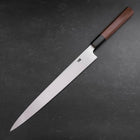 Yanagiba White Steel #2 Hon-Kasumi Büffelhorn und Teakholz Griff 270mm-[Musashi]-[Japan-Küchenmesser]