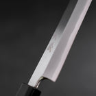 Yanagiba White Steel #2 Hon-Kasumi Büffelhorn und Teakholz Griff 270mm-[Musashi]-[Japan-Küchenmesser]