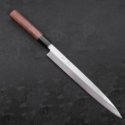 Yanagiba White Steel #2 Kasumi Büffelhorn und Walnussholz Griff 270mm-[Musashi]-[Japan-Küchenmesser]
