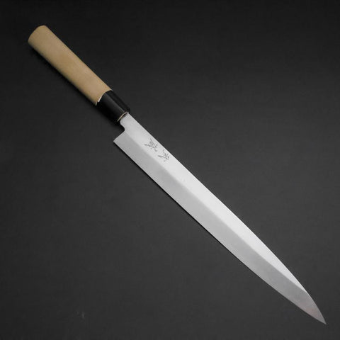 Yanagiba White Steel #2 Kasumi Cherry Handle 300mm (11.8”)-[Musashi]-[Japan-Küchenmesser]