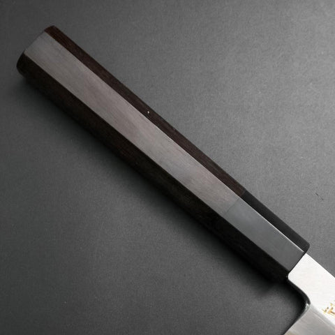 Yanagiba White Steel #2 Kasumi Chokin Drache Büffelhorn und Ebenholz Griff 240mm-[Musashi]-[Japan-Küchenmesser]