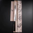 Yanagiba White Steel #2 Kasumi Chokin Drache Büffelhorn und Ebenholz Griff 240mm-[Musashi]-[Japan-Küchenmesser]