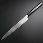 Yanagiba White Steel #2 Kasumi Silber Drache Büffelhorn und Ebenholz Griff 240mm-[Musashi]-[Japan-Küchenmesser]