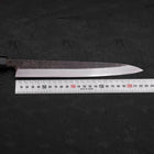 Yanagiba White Steel #2 Kurouchi Büffelhorn und Teakholz Griff 225mm-[Musashi]-[Japan-Küchenmesser]