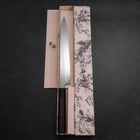 Yanagiba White steel #2 Honyaki Büffelhorn und Ebenholz Griff 270mm-[Musashi]-[Japan-Küchenmesser]