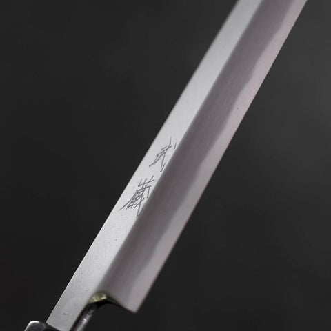 Yanagiba White steel #2 Kasumi Büffelhorn und Ebenholz Griff 270mm-[Musashi]-[Japan-Küchenmesser]