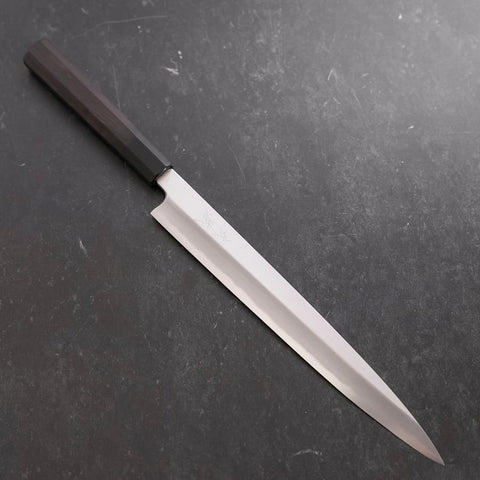 Yanagiba White steel #2 Kasumi Büffelhorn und Ebenholz Griff 270mm-[Musashi]-[Japan-Küchenmesser]